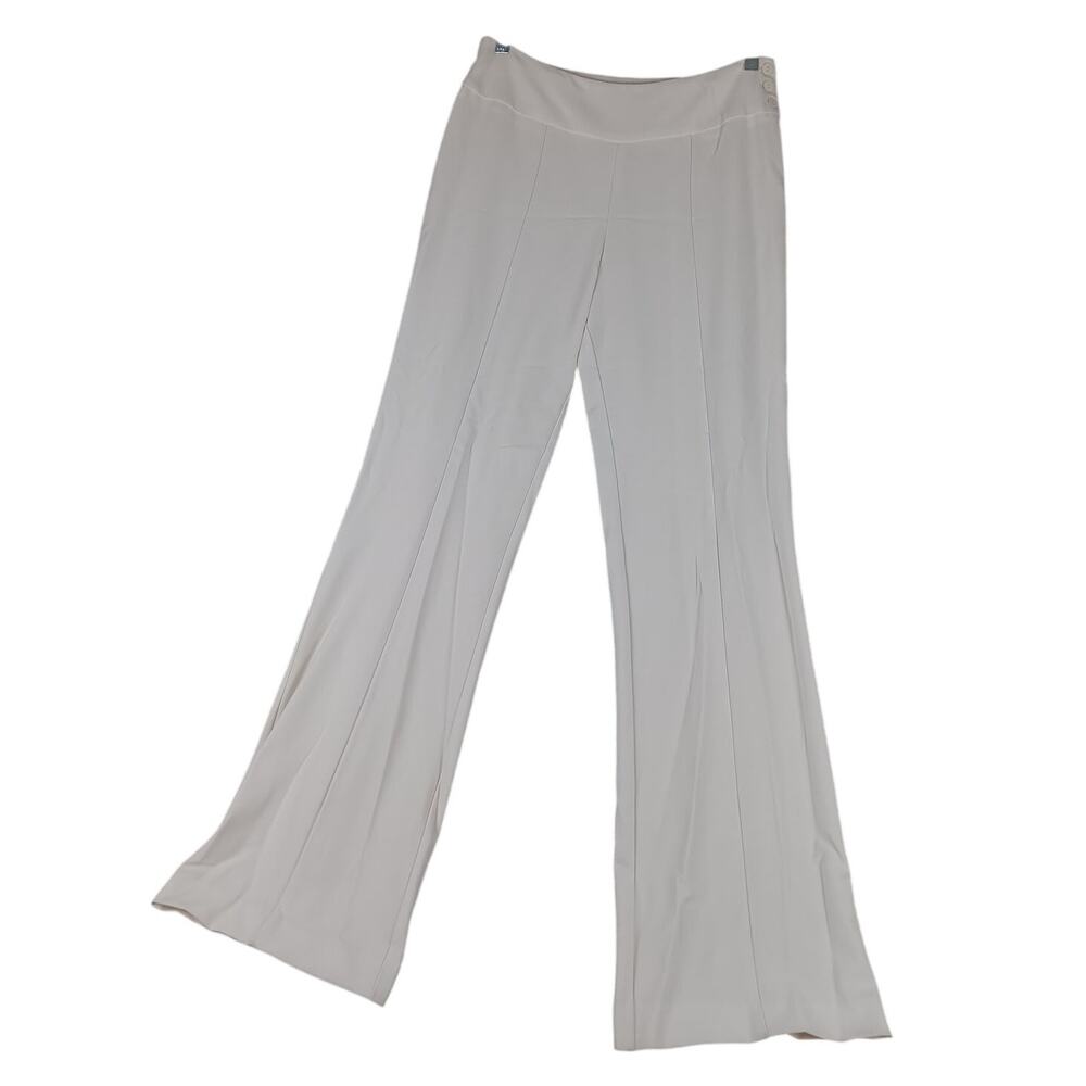 Taylor Brooke Canada Pants Womens 8 30X33 Cream‎ Flare Leg High Waist
